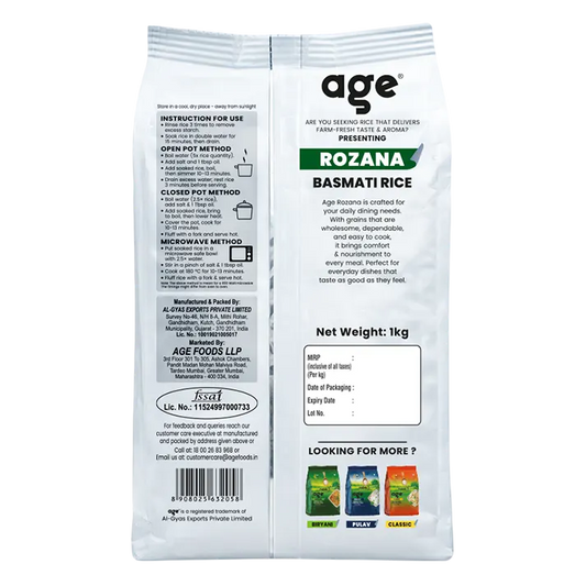 Age Rozana Basmati Rice