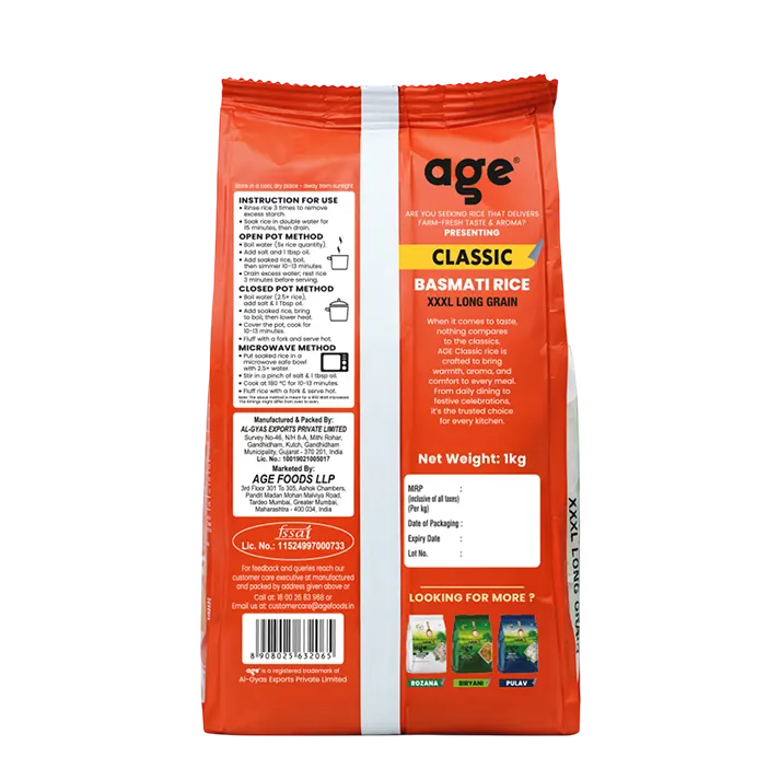 Age Classic  Basmati Rice